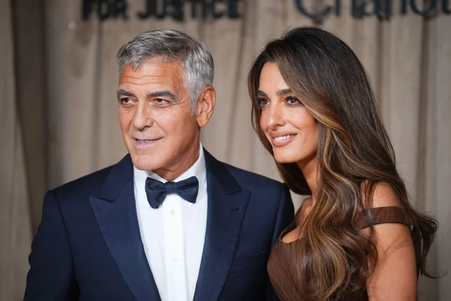 George Clooney, vita "normale" ai figli in Francia 3 1444x920 amal and george clooney arrive at the albie awards at the natural history museum in london