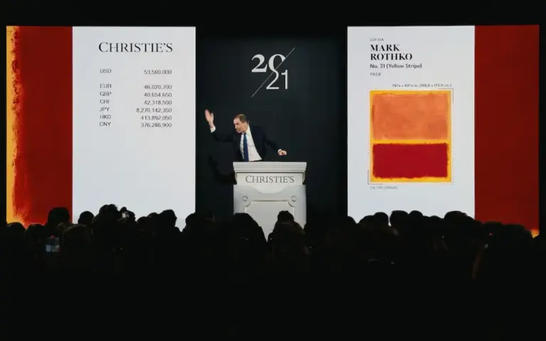 Adrien Meyer sells the top lot of The Collection of Robert F. and Patricia G Ross Weis Mark Rothkos