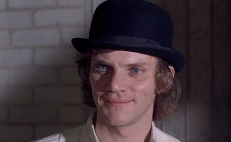 Malcolm McDowell in Arancia meccanica 1971